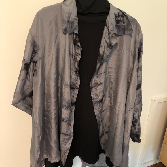 Artists & Revolutionaries Silk Tie-Dye Blouse. OOAK - Picture 5 of 10
